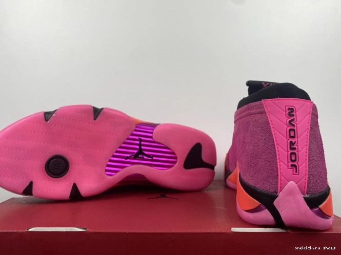 Cheap Jordan DH4121-600 (W) 14 Pink Shocking Retro Low 0813